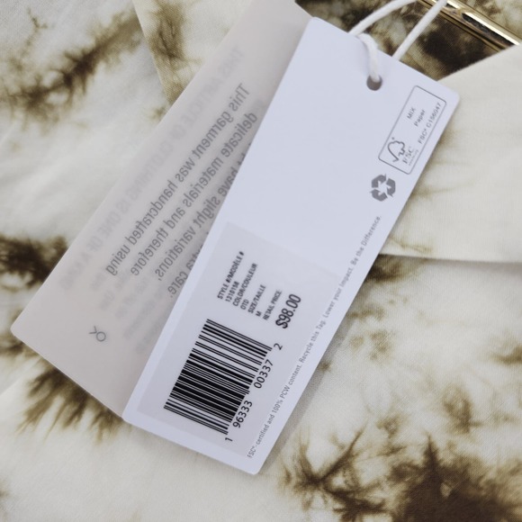 Outerknown BBQ Shirt Olive Branch Men's Button Up Short Sleeve Size Medium NWT - Picture 4 of 8